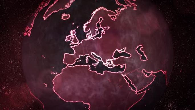 欧洲的数字红地球