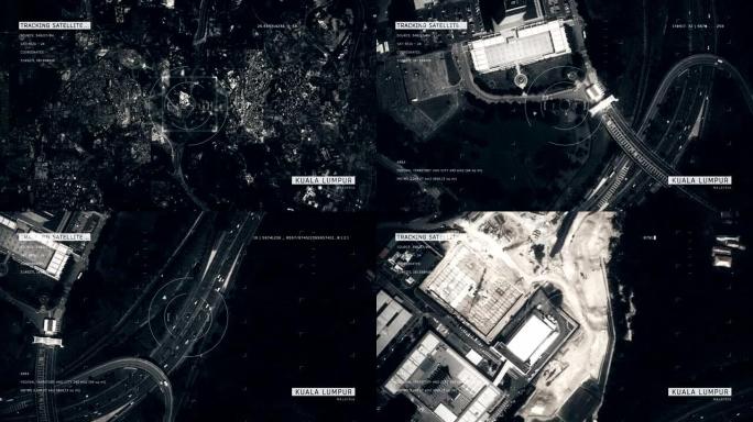 吉隆坡的卫星图像