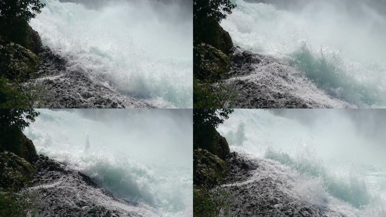 瑞士沙夫豪森的莱茵瀑布 (莱茵瀑布)