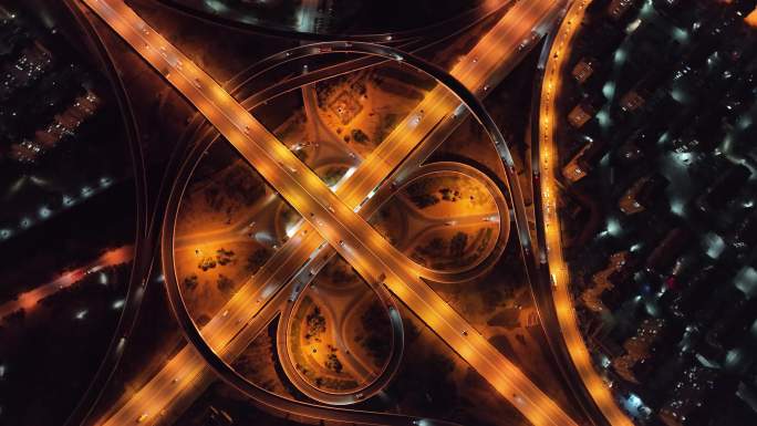 威海江家寨立交桥夜景