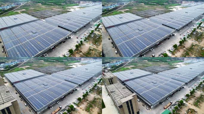 浙江石材市场屋顶太阳能光伏发电站