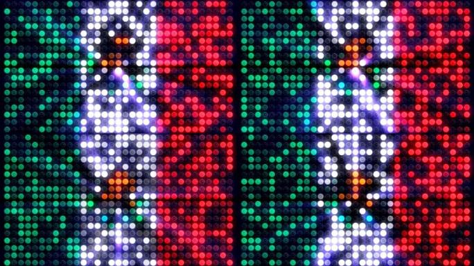 墨西哥旗亮片或反射器背景4K合成