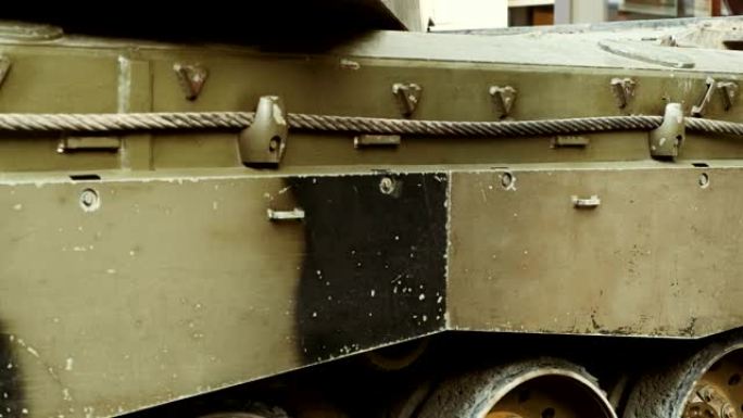 战争坦克的特写细节