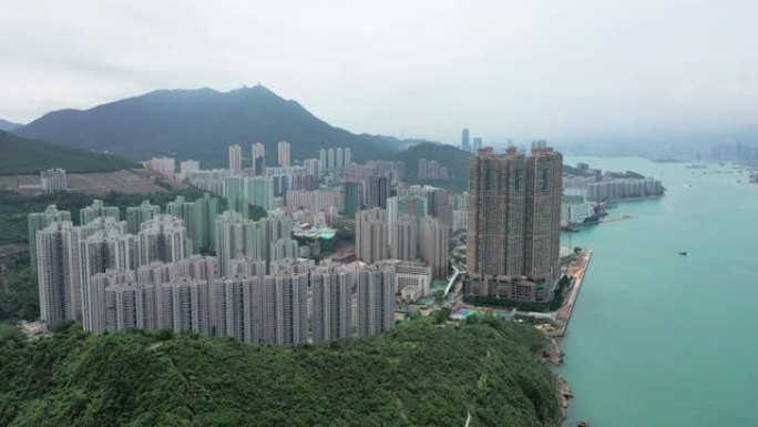 香港柴湾住宅鸟瞰图