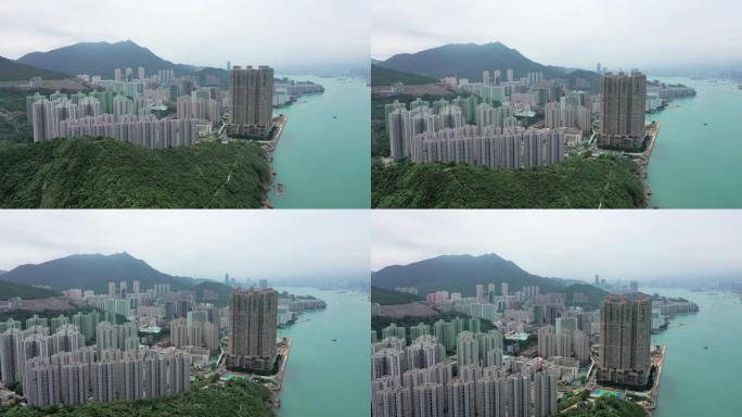 香港柴湾住宅鸟瞰图