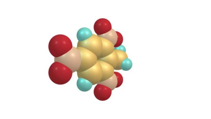 旋转TNT三硝基甲苯分子