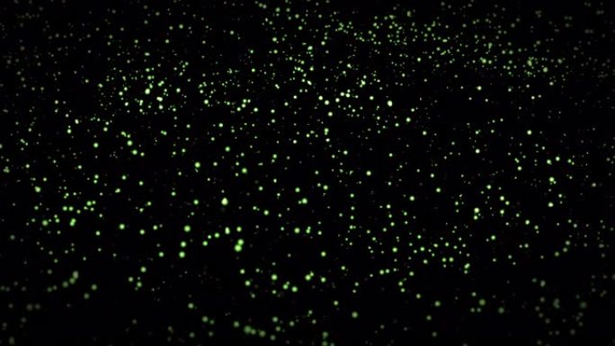 4k粒子蓝色尘埃抽象光运动标题电影背景vj循环。