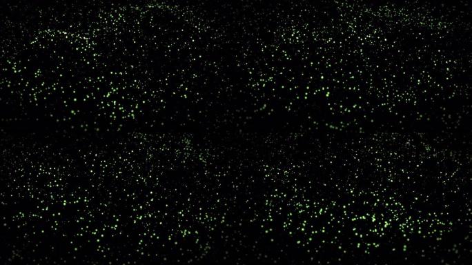 4k粒子蓝色尘埃抽象光运动标题电影背景vj循环。