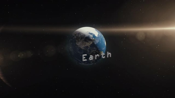 太空中的地球3D插图