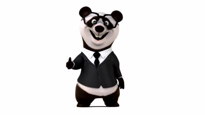有趣的熊猫-4k动画