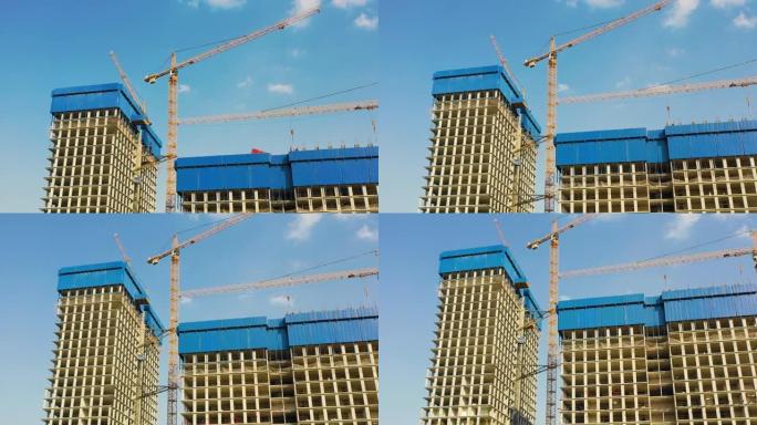 摩天大楼建筑的鸟瞰图