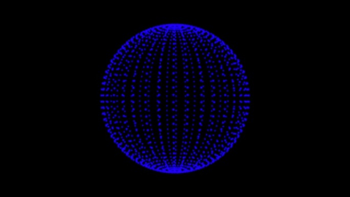 圆球点粒子设计。旋转点球，粒子。循环动画