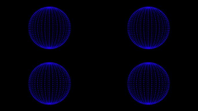 圆球点粒子设计。旋转点球，粒子。循环动画