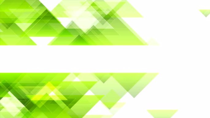 绿色三角形技术抽象最小几何视频动画
