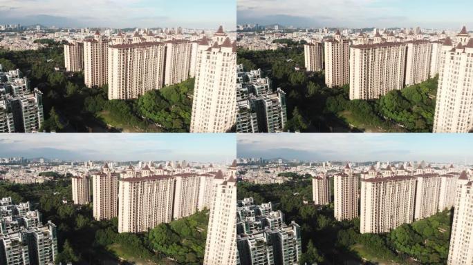 中国现代住宅区。