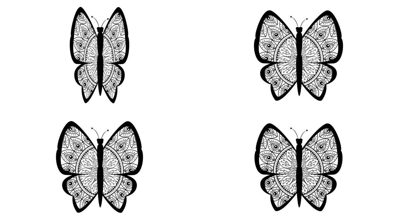 波西米亚风可爱的蝴蝶