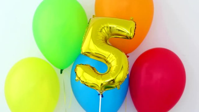 金箔5号庆祝气球上的颜色