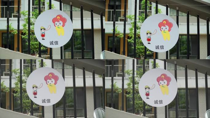 诚信卡通人偶画