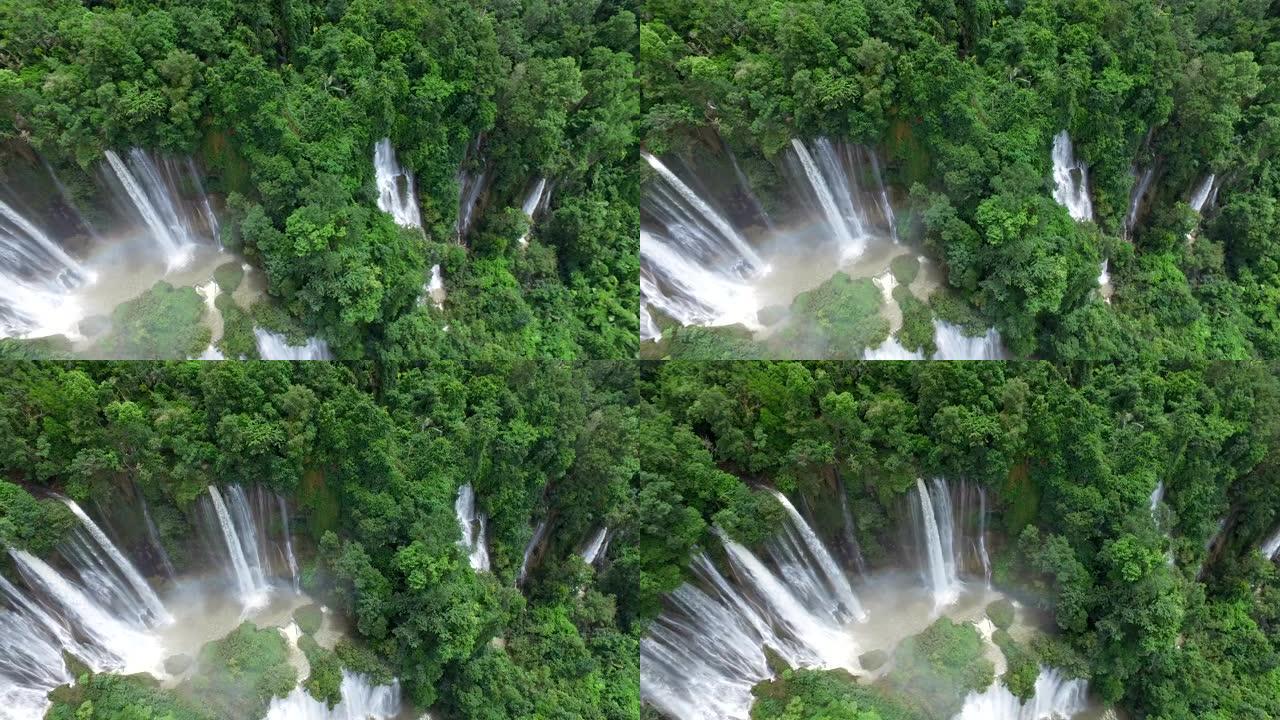泰国Thi Lo Su瀑布森林景观