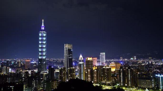 台湾台北的城市夜景