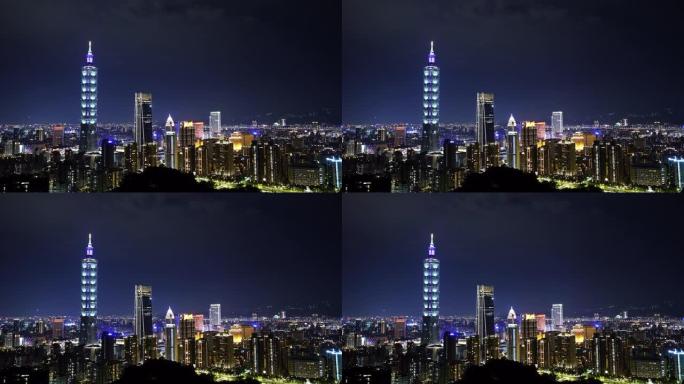 台湾台北的城市夜景