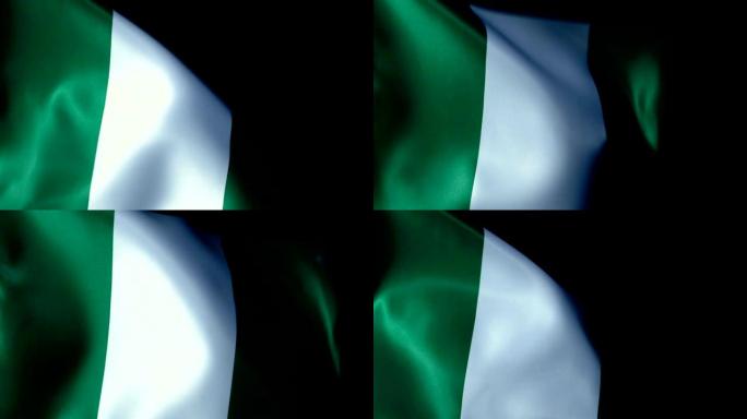 尼日利亚国旗飘扬