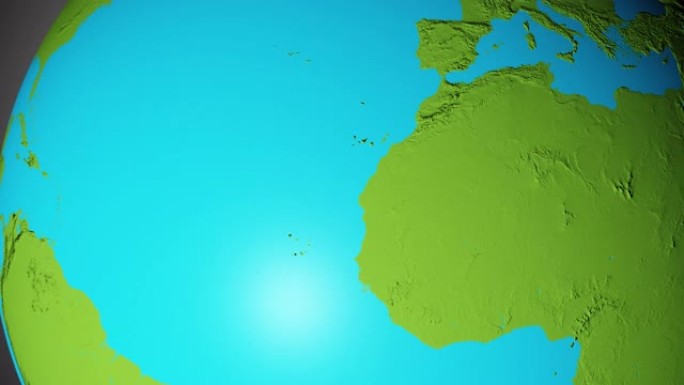 地球与毛里塔尼亚的边界图形