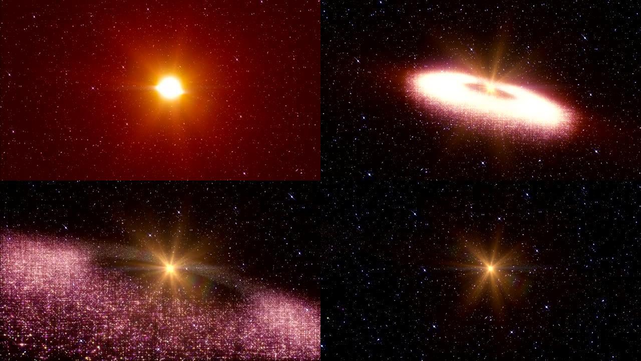 太空中的超新星恒星爆炸