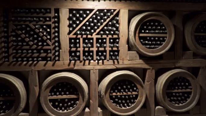 酒窖是存放酒瓶或酒桶中的葡萄酒的储藏室，