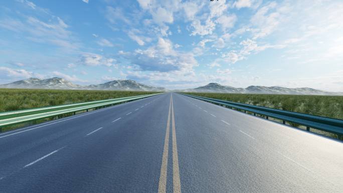 公路道路马路沥清水泥路高速追梦未来希望