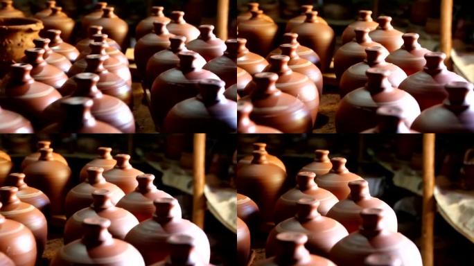 高级陶工制作粘土陶器