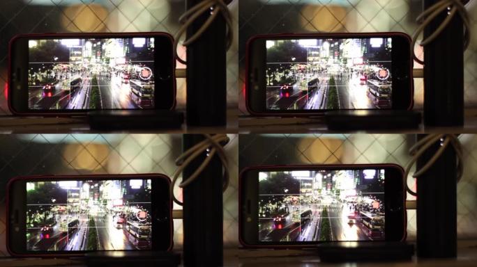 智能手机拍摄涩谷路口行人过街视频延时
