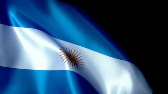 阿根廷国旗飘扬