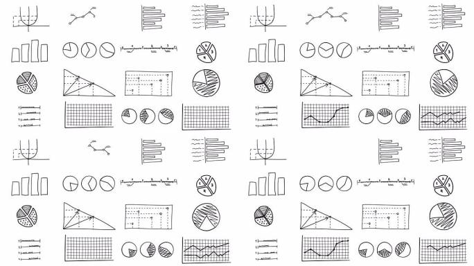手绘信息图表动画