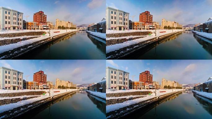 日本北海道的小樽运河