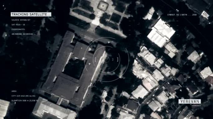埃里温的卫星图像