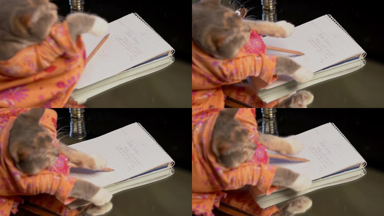 日记中的猫写作