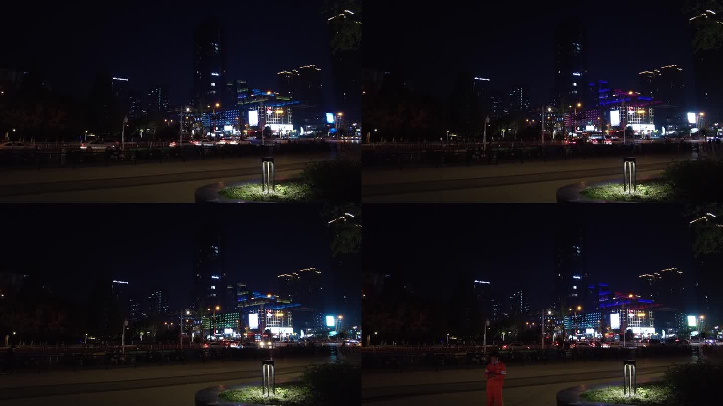 杭州下沙和达城十字交叉路口延时摄影