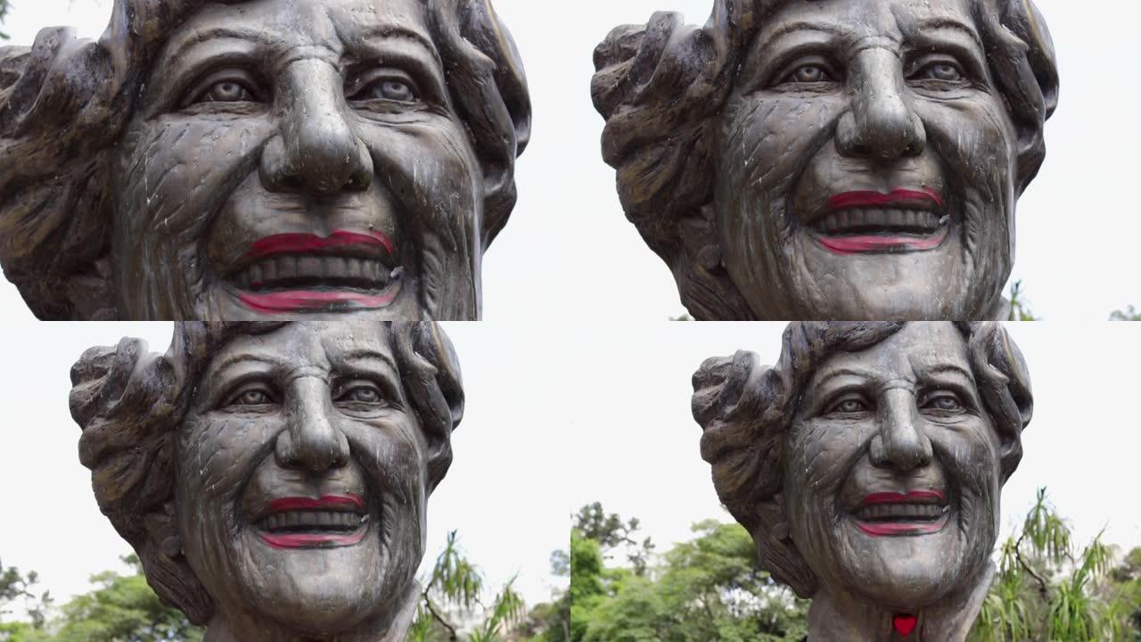 巴西库里蒂巴的Lala Schneider公共纪念碑雕像