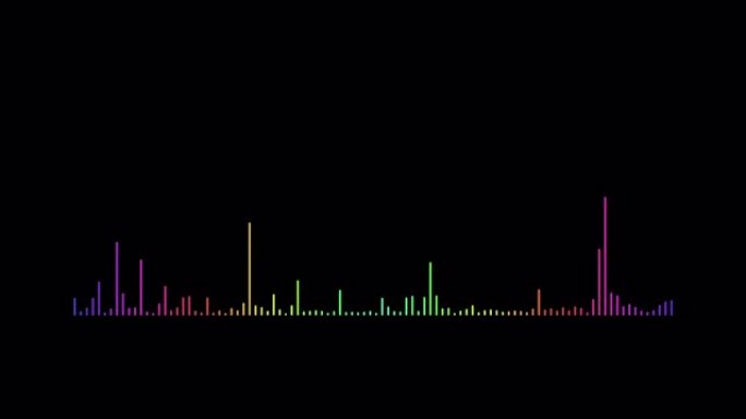 4k抽象音频可视化均衡器。