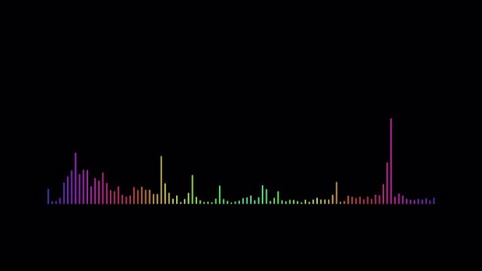 4k抽象音频可视化均衡器。