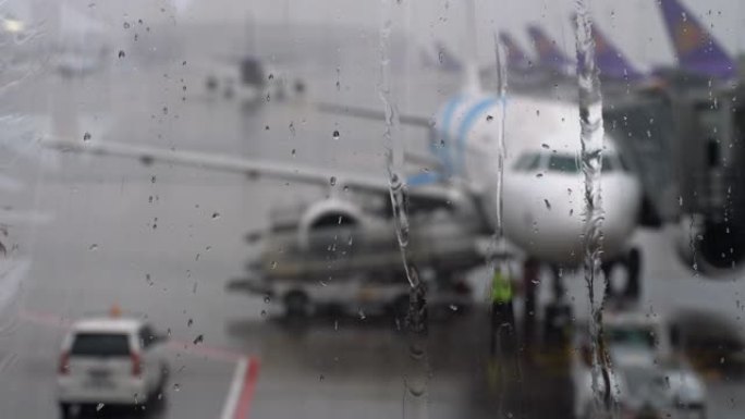 机场出现热带降雨