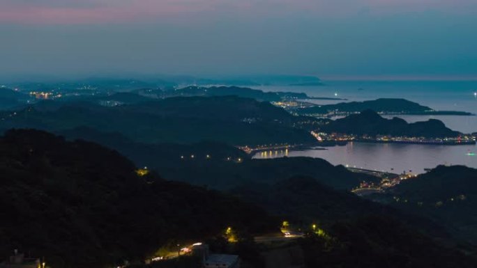 4K延时:台湾台北市九分区全景