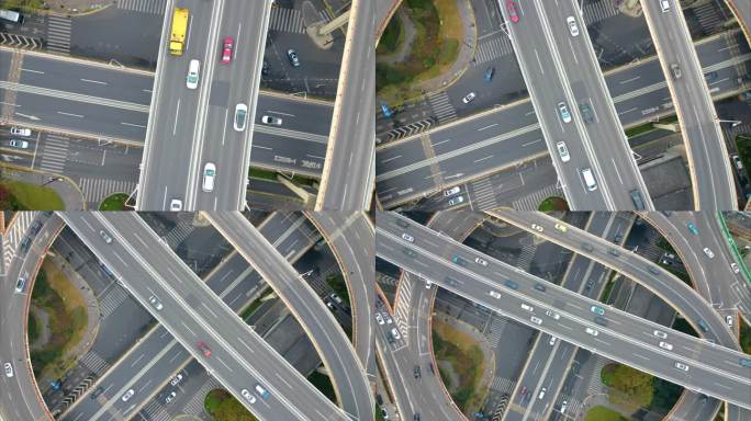 上海市黄浦区鲁班路立交桥车流延时风景视频