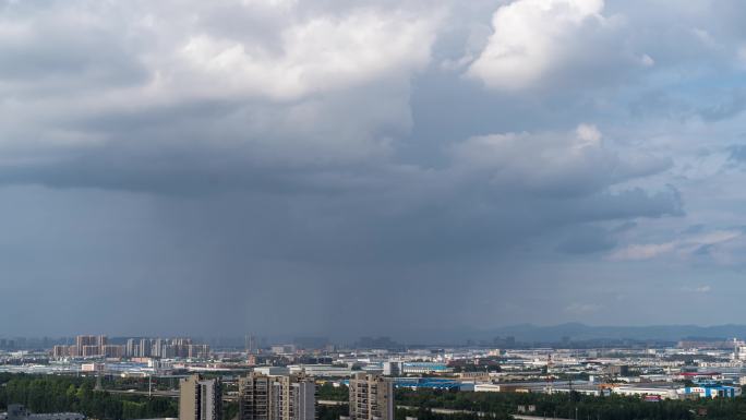 城市雨幡延时