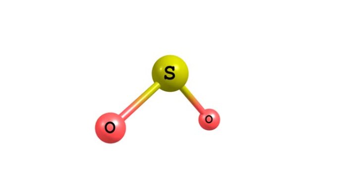 旋转二氧化硫分子视频