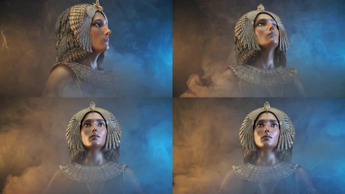 埃及艳后埃及女王七世纪埃及3D渲染