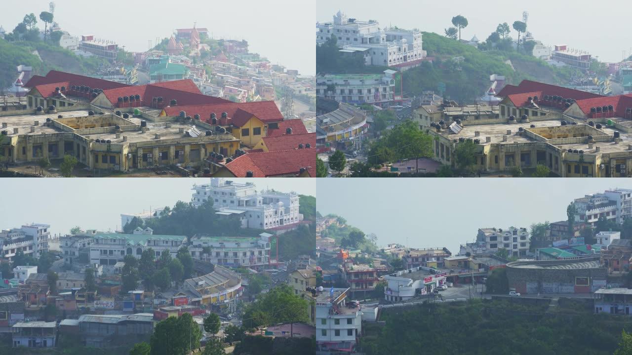 印度喜马拉雅山城全景