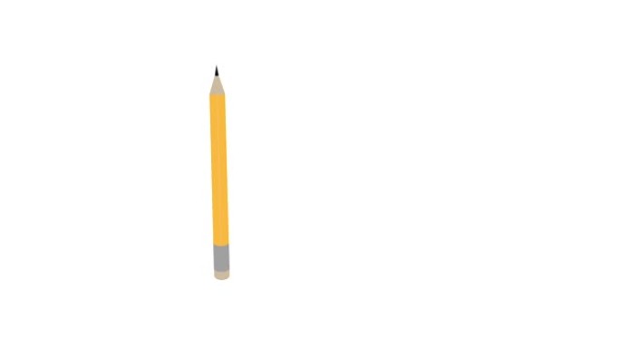 铅笔的橡皮擦的动画