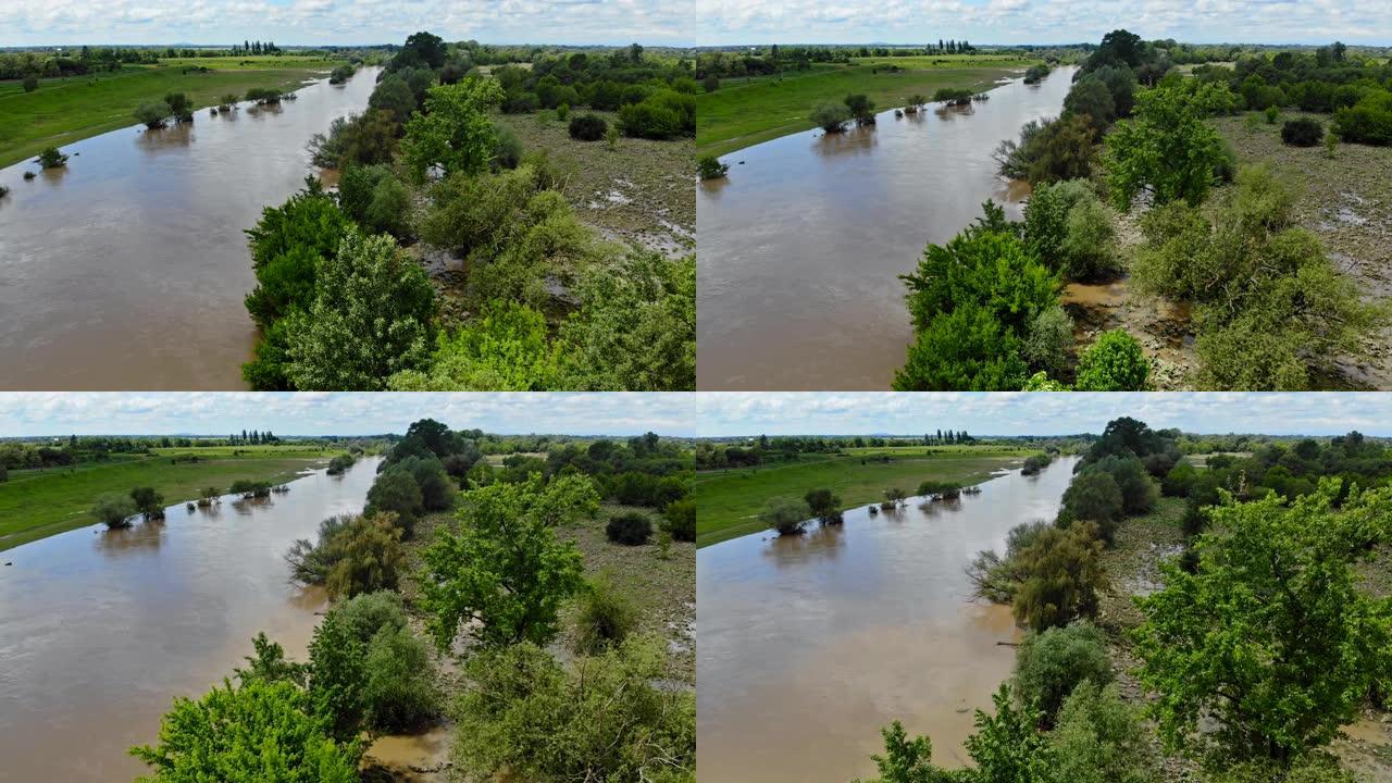 景观: 河水泛滥成灾，河水泛滥成灾